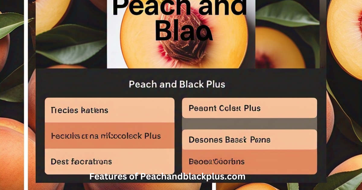 Features of Peachandblackplus.com